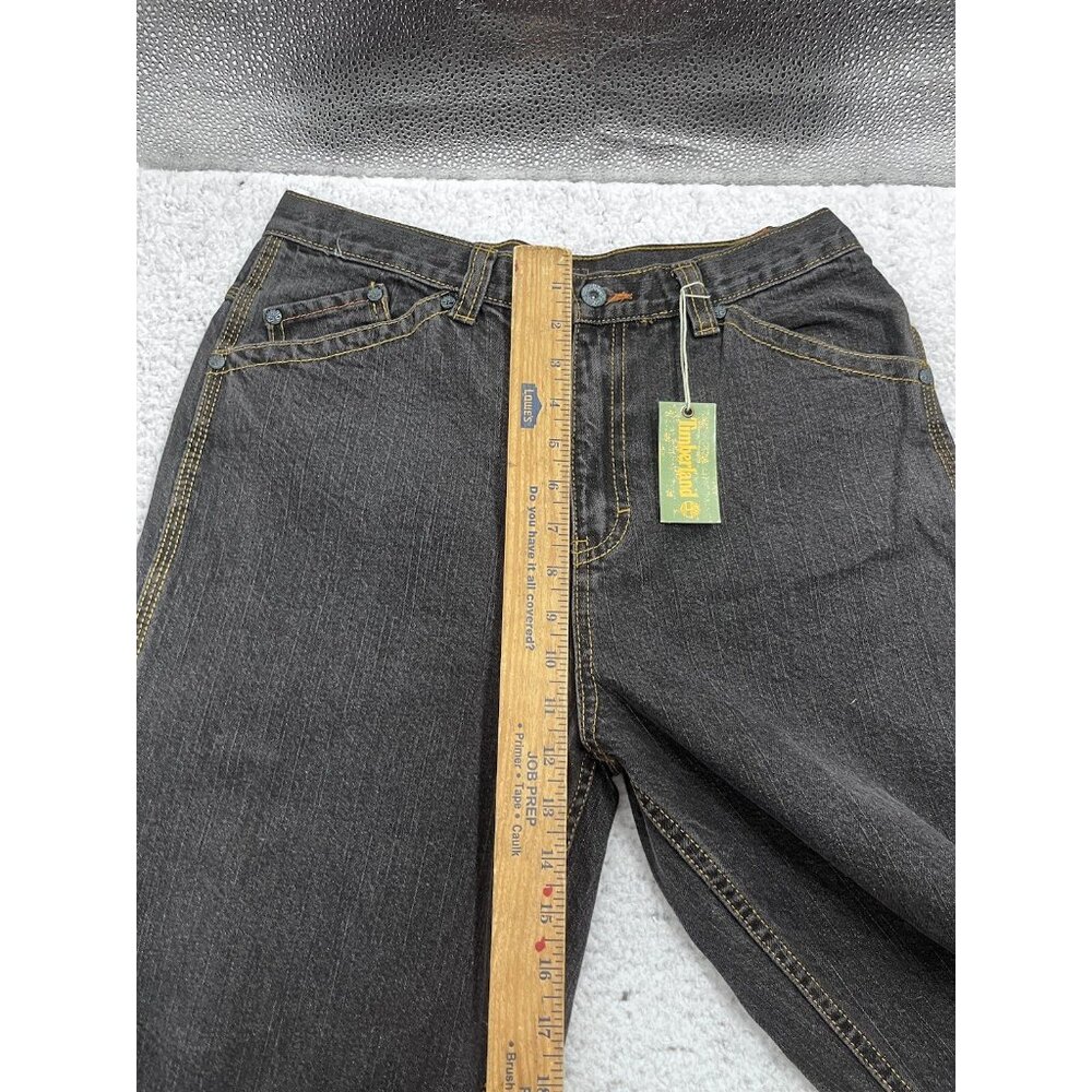 Timberland Jeans Big Boys 20 Relaxed Fit Black Dark Wash Denim High Rise NWT - Picture 7 of 14